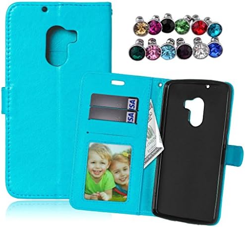 Bairry(TM) Lenovo Vibe K4 Note / A7010a48 Case, Soft TPU Cover with Flip Wallet Pouch Card Slots Premium PU Leather Magnet Closure Bumper Protective Ultra Slim Holster Shell (Blue)