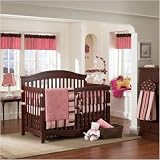 Bundle-25 Raspberry Truffle Crib Bedding Collection (6 Pieces)