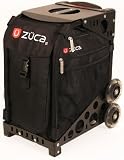 Zuca Sport Bundle With Black Frame & Obsidian Black Insert Bag w/Red Logo