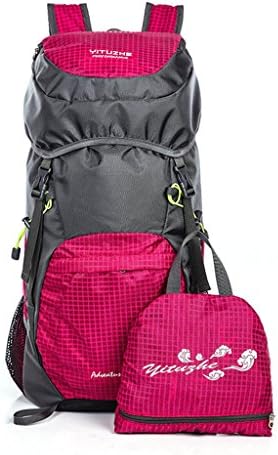 35L Outdoor Foldable Mountaineering Waterproof Scratchproof Backpack with Adjustable Strap Belt For Travel Climbing Camping Male and Female Rose