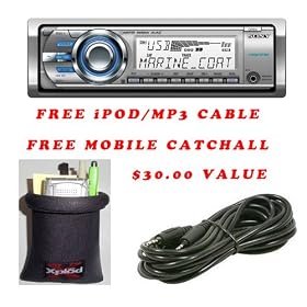 Brand New Sony CDX-M60UI (CDXM60UI) In-dash Marine AM FM, CD, CD-R, CD-RW, MP3, WMA, and AAC player with Remote, iPod... by