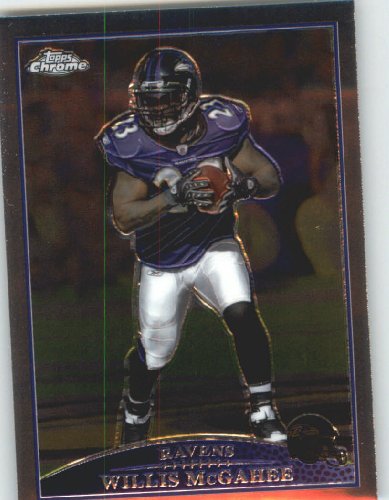 2009 Topps Chrome Football Card # 108 Willis McGahee Baltimore Ravens Mint Condition - Shipped In Protective ScrewDown Display Case!