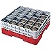 Cambro Camrack 25 Compartment 11 3/4" Glass Rack, Cranberry (25S1114416) Category: Warewashing Racks