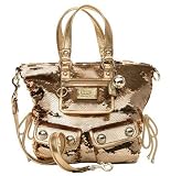 Coach Limited Edition Sequin Spotlight Pocket Shoulder Bag Purse 15383 Gold