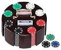 REVOLVING VEGAS POKER RACK W/ 4-COLOR 200 CHIPS