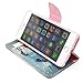 iPhone 6 Case, JCmax Premium PU Ultra Slim Flip [Card Slots] Folding PU Leather Wallet Case Cover Back Skin [Kickstand] and Magnetic Closure for Apple iPhone 6 (4.7