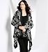 (Parent_T382655) Abstract Print Waterfall Longline Cardigan in Miscellaneous