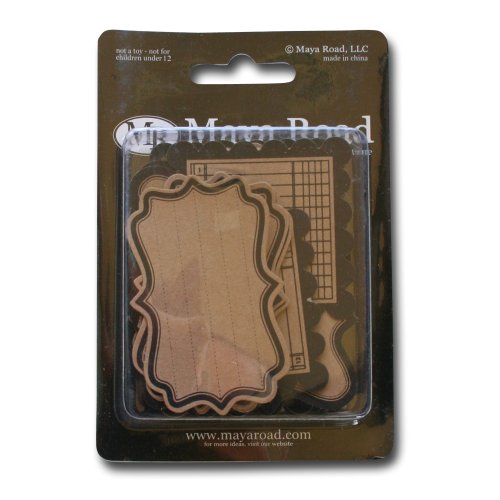 Maya Road Kraft Journaling Tags, Decorative