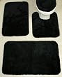 Royale Black Plush Bath Rug