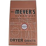 Mrs. Meyer's Clean Day Dryer Sheets, Geranium, 80 Count