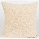 Mud Puddle Blue - Pillow - Cream Scribbles by Glenna Jean