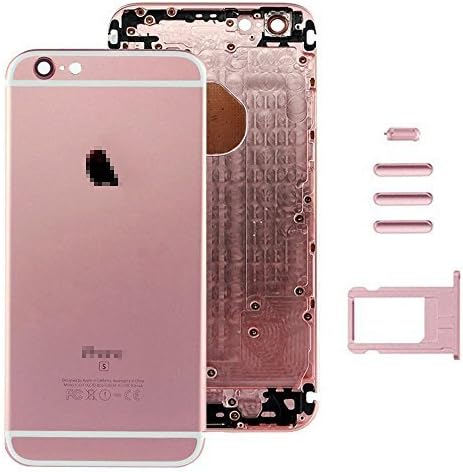 For iphone 6 Likes iphone 6S Back Cover Housing Replacement with Card Tray &amp; Volume Control Key &amp; Power Button Replacement(rose gold)