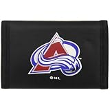 NHL Colorado Avalanche Black Nylon Tri-Fold Wallet