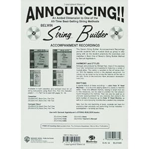 String Builder  Violin Book One (Belwin Course for Strings)