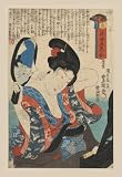Art Poster, Getting Ready; Applying Make-up - 18.75 x 27.5