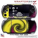 Alecias Swirl 01 Yellow WraptorSkinz Skin and Screen Protector Kit fits Son ....