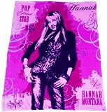 Hannah Montana Microfiber Heavy Thick Plush Fuzzy Soft Oversized Fleece Junior Size Blanket 50 X 60 Inches - One Size Fits All - Like Baby, Infant, Toddler and Even Adults!