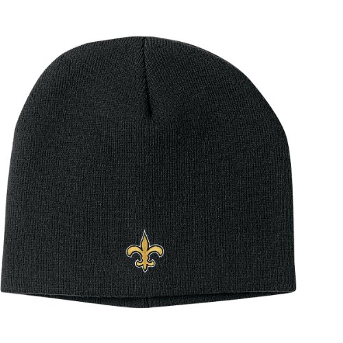 NFL Men's End Zone Uncuffed Knit Hat - K173Z (New Orleans Saints, One Size Fits All)