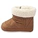 AMA(TM) Toddler Baby Girl Boy Snow Boots Soft Sole Crib Shoes Prewalker (6~12 Month, Coffee)