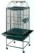 Brand New Parrot Bird Wrought Iron Cage Play-top on Wheels 24x22x63, Green