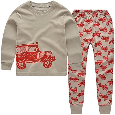 CNBABY "Mountain Cars" Toddler Pajamas For Boys (2-7Years) (4T)