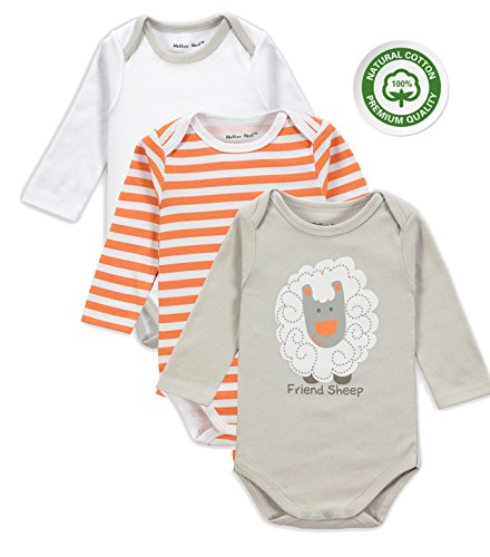 Mother Nest Baby-boys Newborn Three-pack Onesie