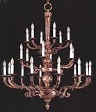 LAMPS BEAUTIFUL Classic Traditional Bronze Louis XVI Style Twenty-Four Light Chandelier by Savoy House--Excellent customer service--see our feedback.