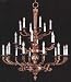 LAMPS BEAUTIFUL Classic Traditional Bronze Louis XVI Style Twenty-Four Light Chandelier by Savoy House--Excellent customer service--see our feedback.