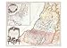 Land of Canaan, c.1750 Places Art Poster Print by Robert De Vaugondy, 28x20