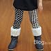 ドット&チェック柄 レギンス/BLOG【韓国子供服】 (120(9))