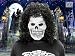 PK.3 SKULL MASKS WITH CURLY HAIR WIG
