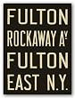 Fulton/Rockaway Av/Fulton/East N.Y. by Winter Works 12"x9" Art Print Poster