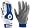 2009 DeMarini Adult CF3 Black Batting Gloves - Royal - Small