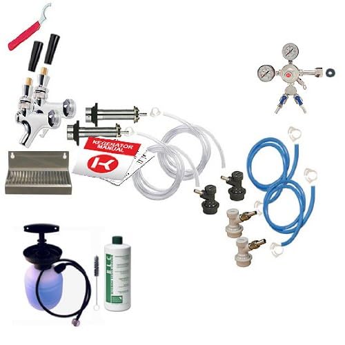  Kegco Ultimate Door Mount 2 Keg Tap Kegerator Conversion Kit Ball