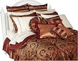 IMAGE OF Ma Maison Majestic Queen 16-Piece Ensemble, Burgundy