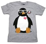 Chillin Penguin Tee S/S Guys T-shirt in Grey by Glamour Kills Clothing