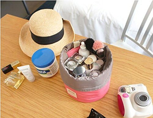 Romantic Walker Unicolor Drawstring Portable Cosmetic Bag Red