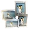 Brushed Aluminium Satin Silver Colour 4 Picture Multi Aperture Photo Frame Gift - Holds 4 photographs No. 54