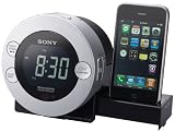 Sony ICF-C7IP Clock Radio for iPod and iPhone with Hidden Sliding Dock Tray