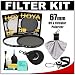 Hoya 67mm HD Hardened Glass 8-Layer Multi-Coated Digital Circular Polarizer & Ultraviolet Filter + Accessory Kit for Canon, Nikon, Sony, Olympus & Pentax Lenses