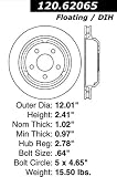 Centric Parts 120.62065 Premium Cryo Treated Brake Rotor