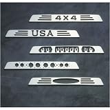 All Sales 11404P Polished Billet Aluminum Third Brake Light Cover - USA Logo by All Sales