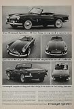 1963 Ad Vintage Triumph Spitfire Convertible Sports Car - ORIGINAL ADVERTISING - Original Print Ad