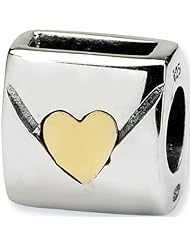 Reflection Beads Silver 14kt Love Letters Love Bead