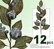 12 pieces of 15" Hand Wrapped Artificial Berry Pick