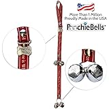 PoochieBells Housetraining Dog Doorbell,Home is Where the Dog Is Wording Design