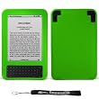 Protective Slim Flexible Durable Silicone Cover Case Skin For Kindle Wireless Reading Device, Wi-Fi, 6" Display Latest Generation + includes a Determination Hand Strap
