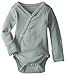 L'ovedbaby Unisex Baby Organic Cotton Kimono Bodysuit, Seafoam, 3-6 Months US