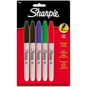 Sharpie Fine Point Permanent Markers, 5 Colored Markers for $5.39