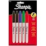 Sharpie Fine Point Permanent Markers, 5 Colored Markers(30653PP)
